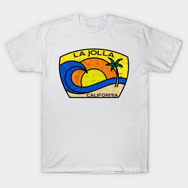 La Jolla California Surfing T-Shirt by TravelTime